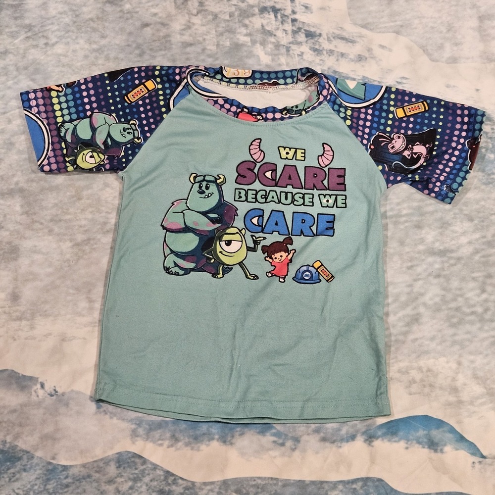 Monsters Inspired Toddler Shirt‎ Size 3T Milksilk Washwear